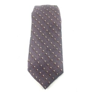 Lilly Dache' VTG Tie Symmetrical Diamond Beige Brown Lavender